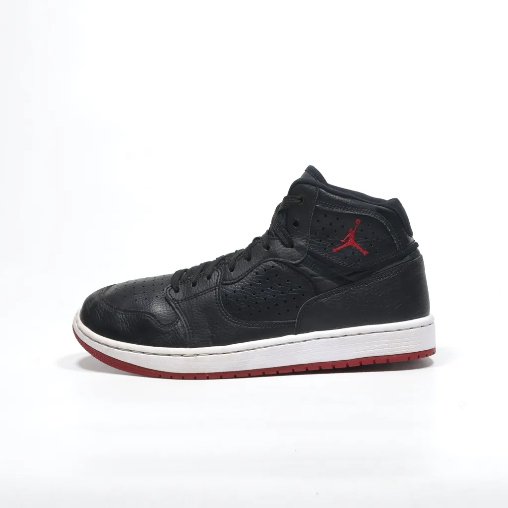 Air Jordan Access High-Top Sneakers Leather Black Color For Men
