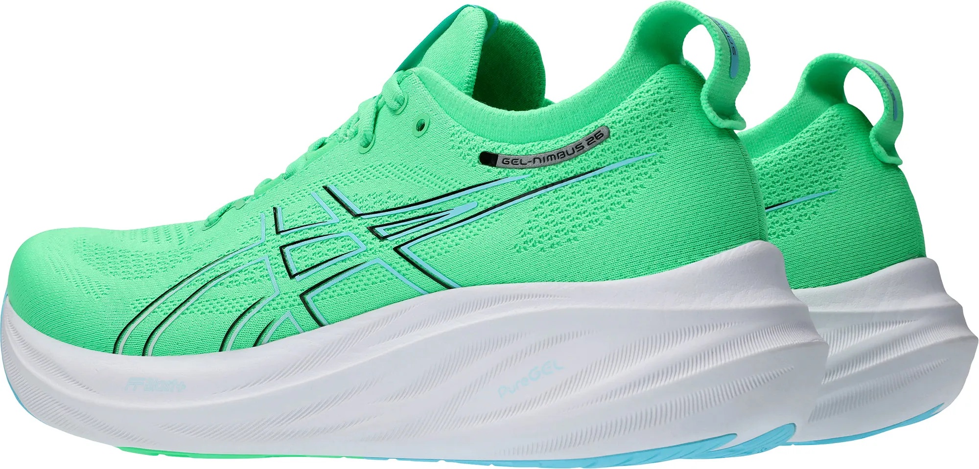 Asics Gel Nimbus 26 Mens Running Shoes - Green