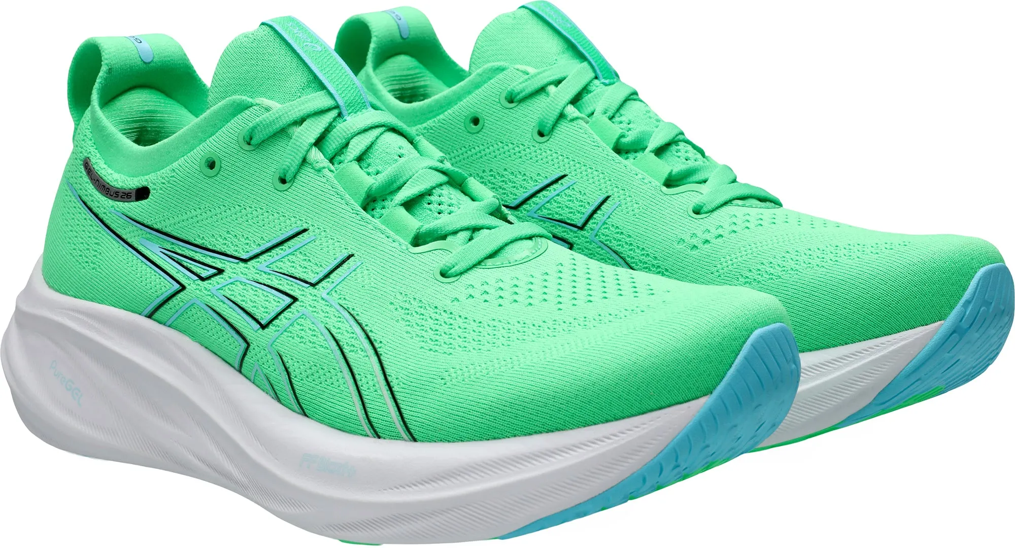 Asics Gel Nimbus 26 Mens Running Shoes - Green