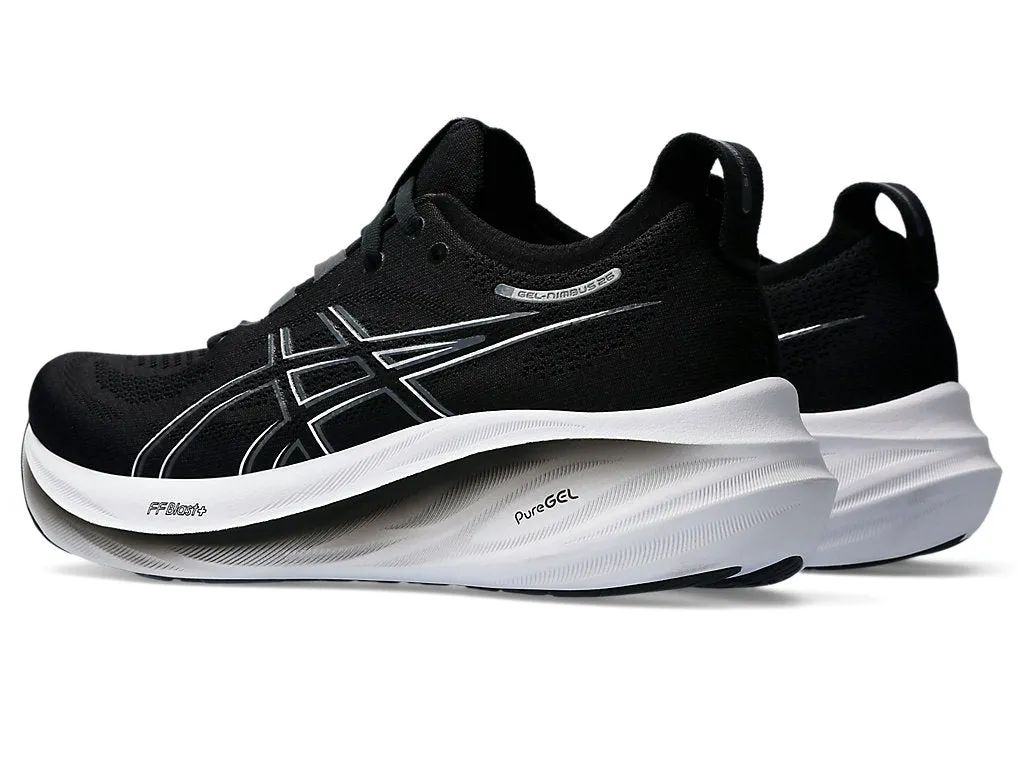 Asics Women's GEL-NIMBUS 26 Running Shoes in Black/Graphite Grey