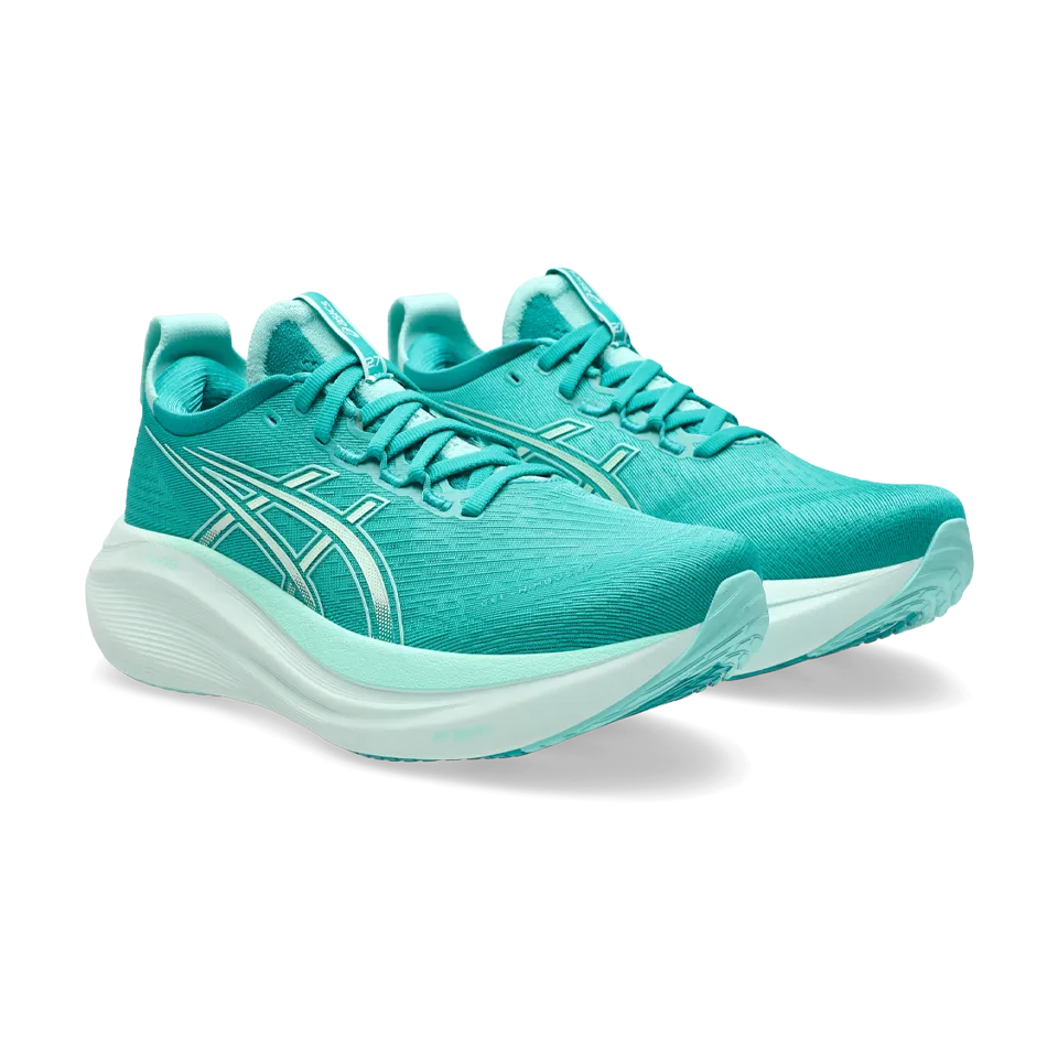 ASICS Women's GEL-NIMBUS 27 Wave Teal/Illuminate Mint