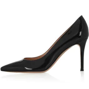 Black High Heels Party Patent Stiletto Classic Pumps