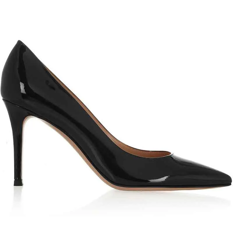 Black High Heels Party Patent Stiletto Classic Pumps