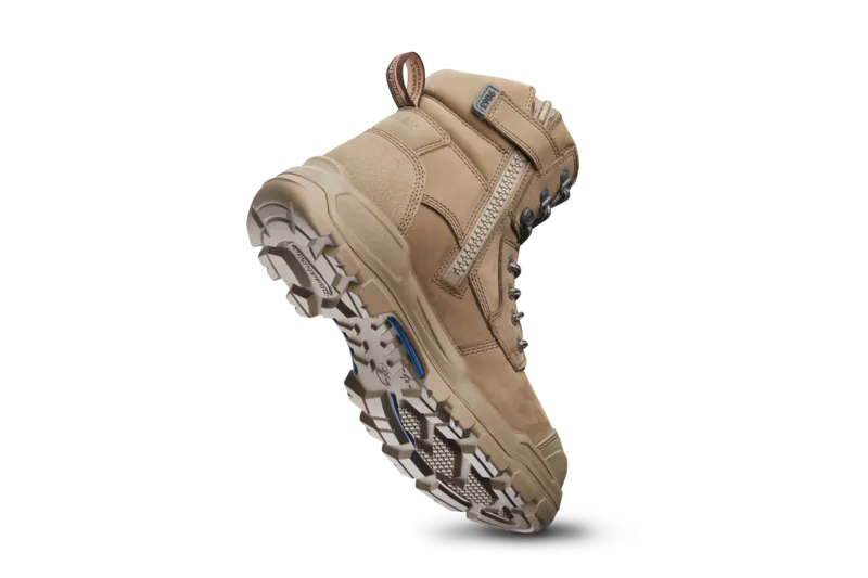 Blundstone ROTOFLEX XHD Nubuck leather zip sided safety boot