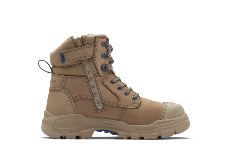 Blundstone ROTOFLEX XHD Nubuck leather zip sided safety boot