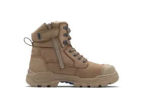 Blundstone ROTOFLEX XHD Nubuck leather zip sided safety boot