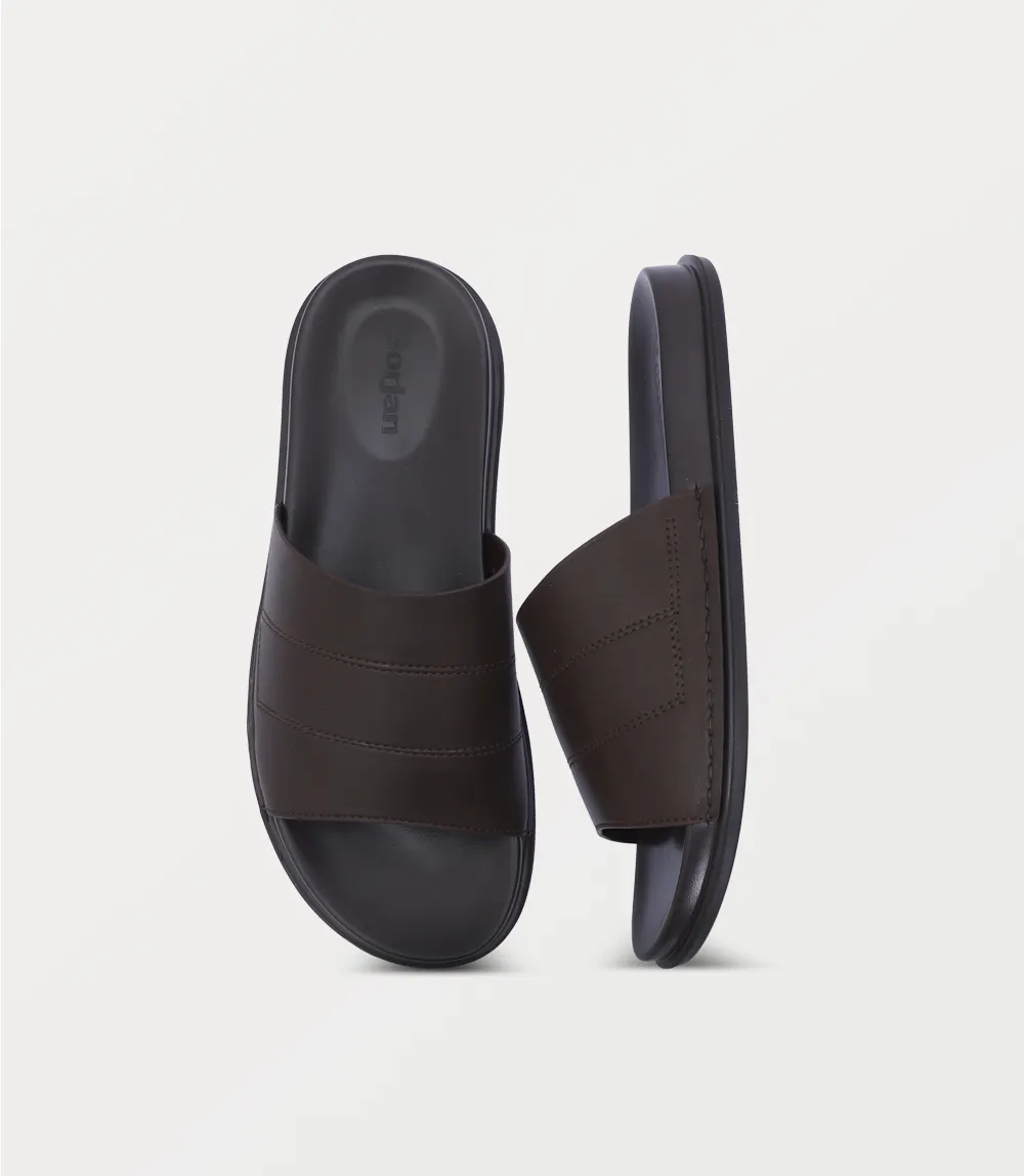 BM6862-BROWN-Men Slipper
