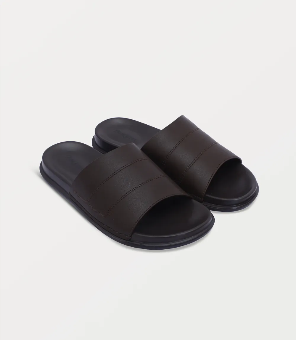 BM6862-BROWN-Men Slipper