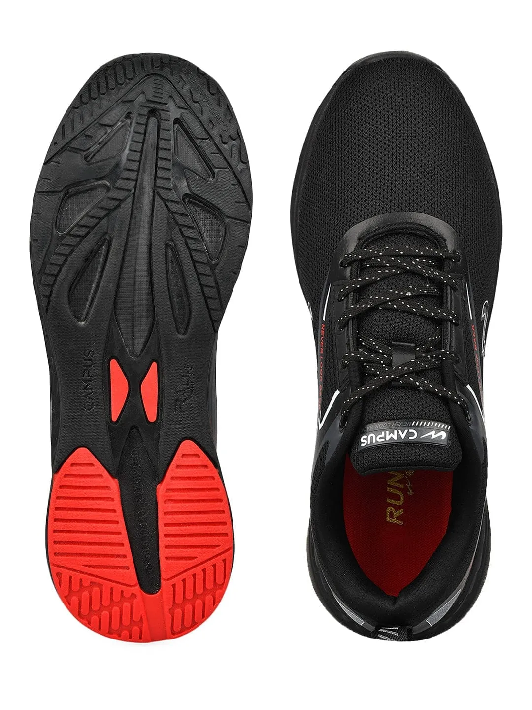 CAMP-DELIGHT Black Men's Running Shoes