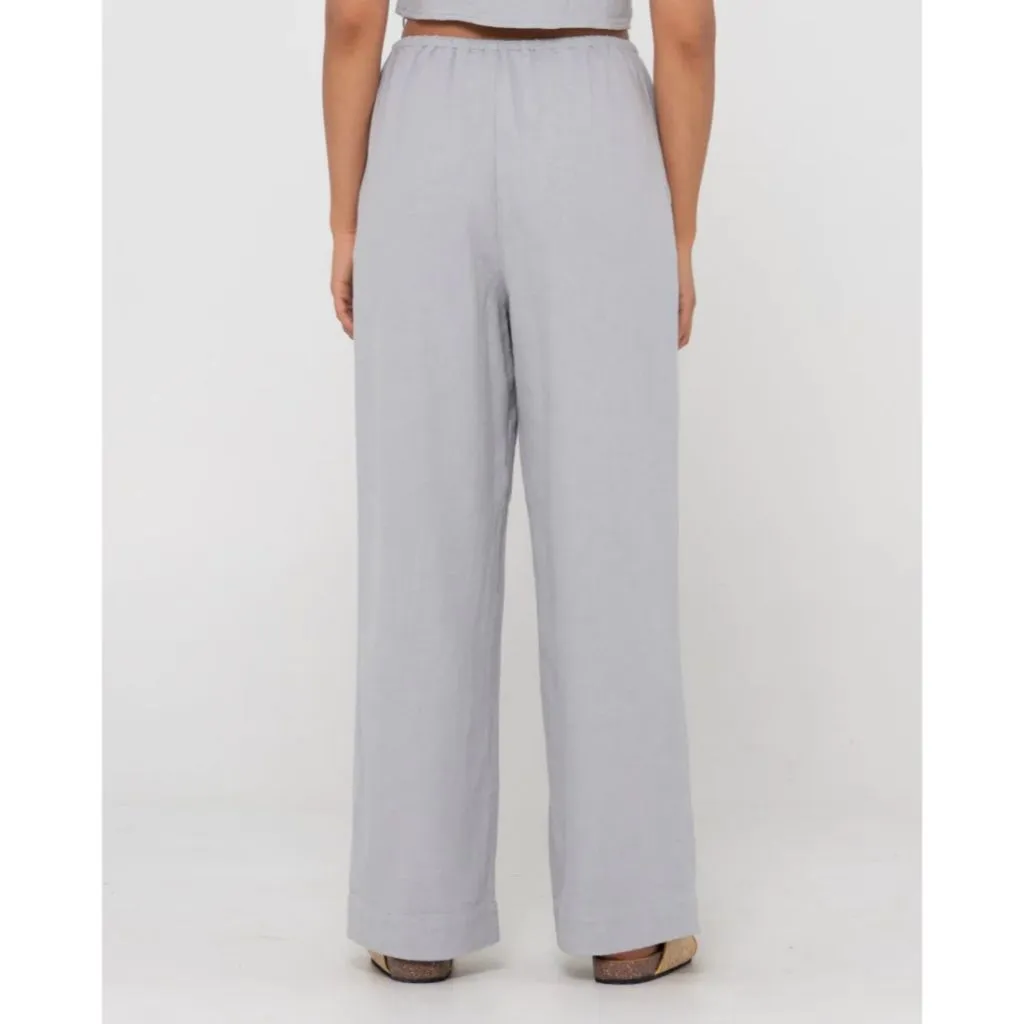 Carolina High Waisted Relaxed Fit Linen Pant