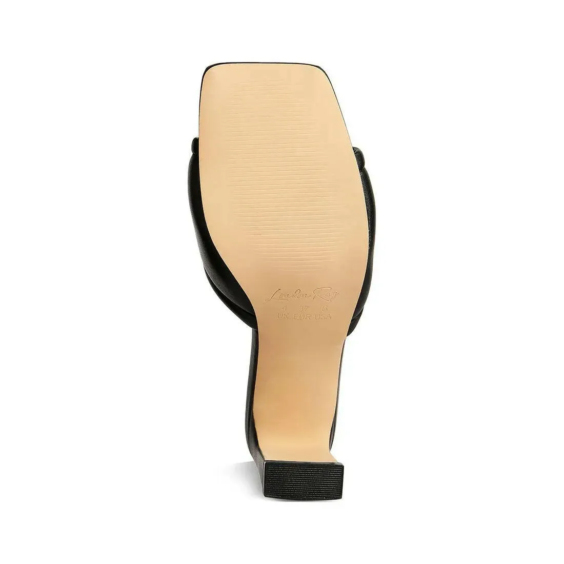 Celine Quilted Italian Block Heel Sandals