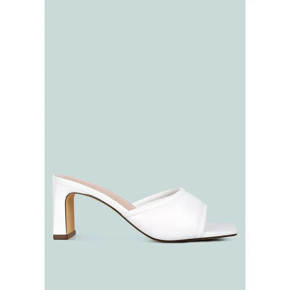 Celine Quilted Italian Block Heel Sandals