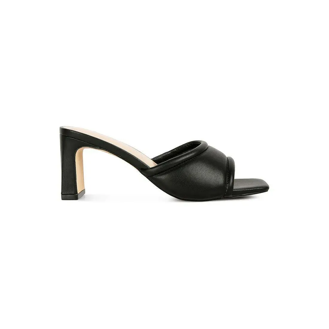 Celine Quilted Italian Block Heel Sandals