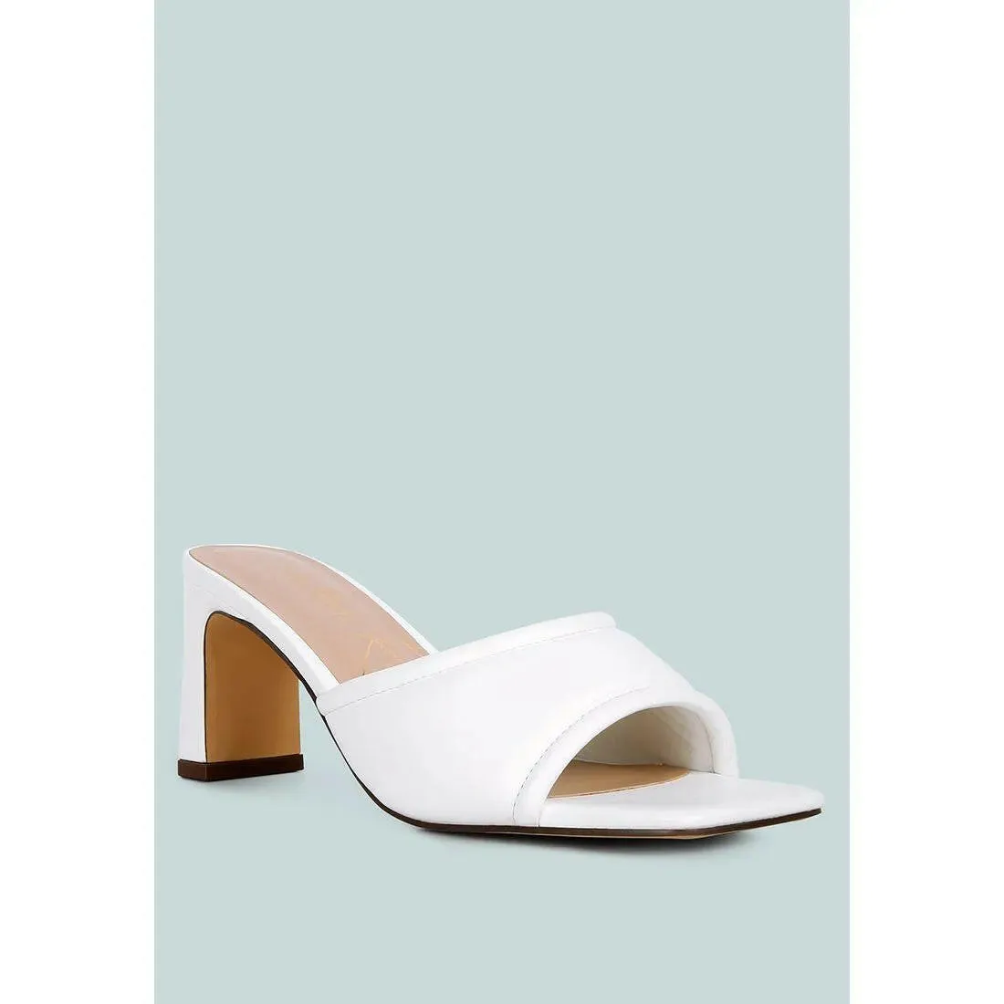 Celine Quilted Italian Block Heel Sandals
