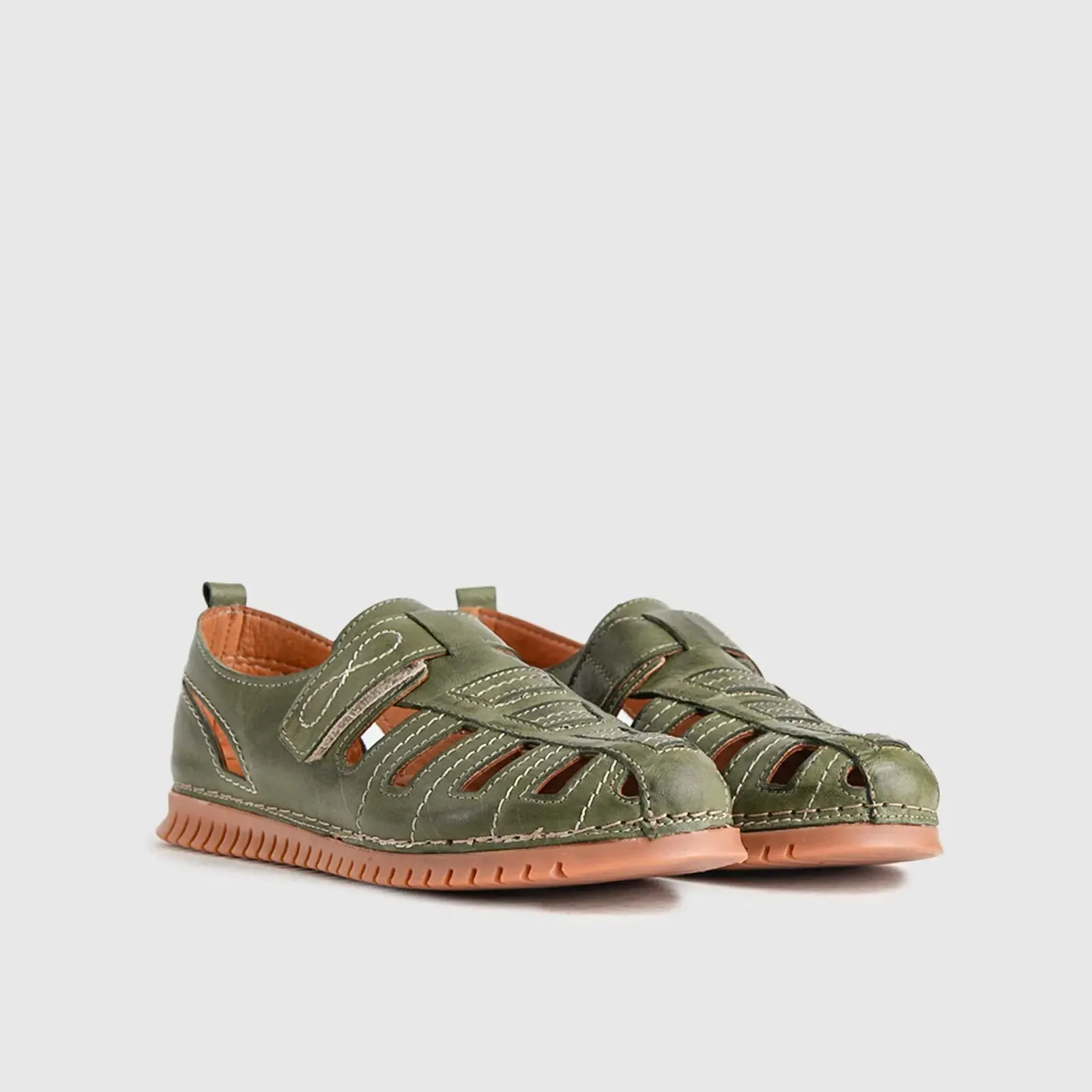 Comfort Leather Casuals 5103 Green