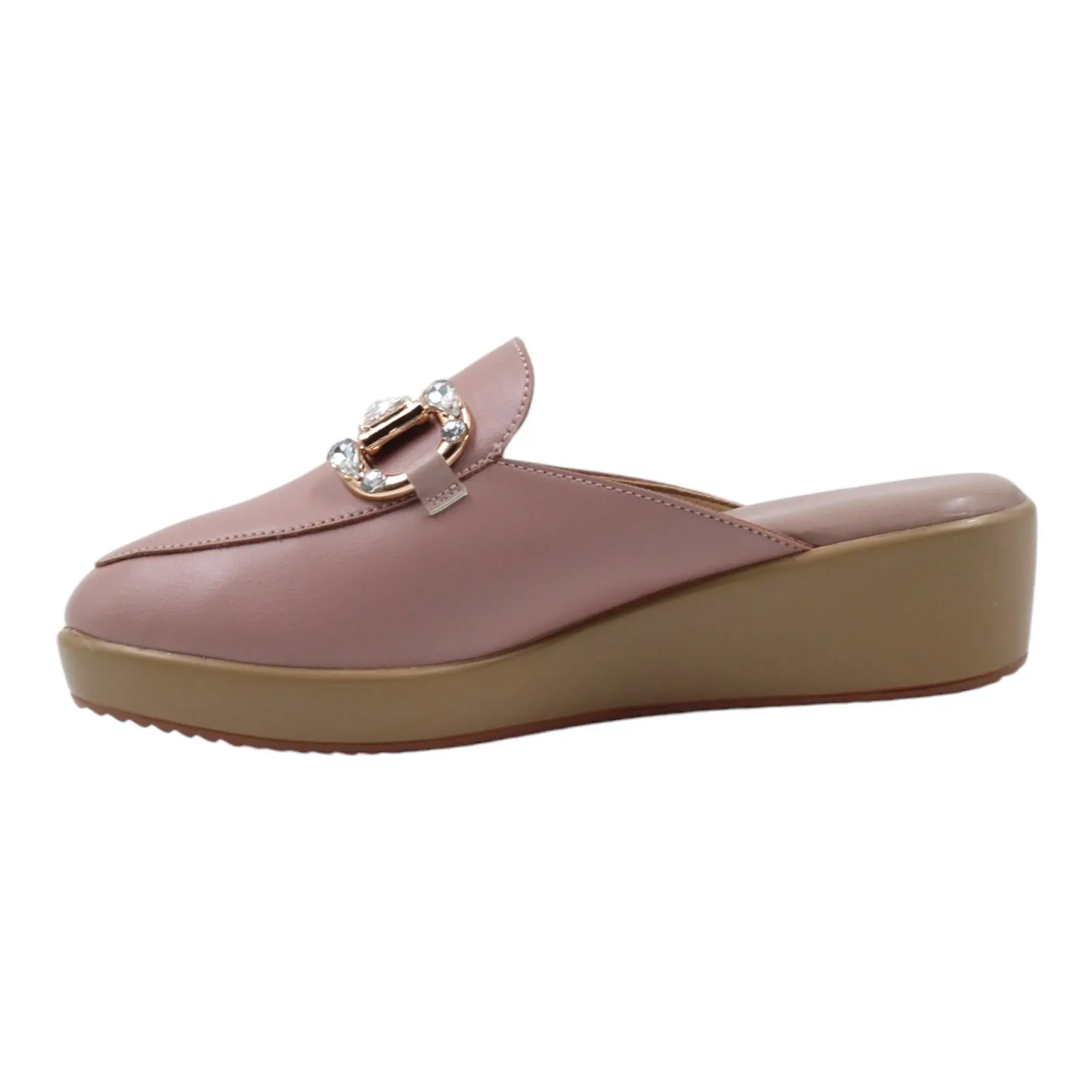 Embellished accented mules