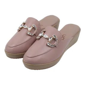 Embellished accented mules