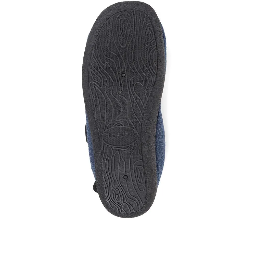 Extra Wide Fit Adjustable Slippers - ROBERT / 323 120