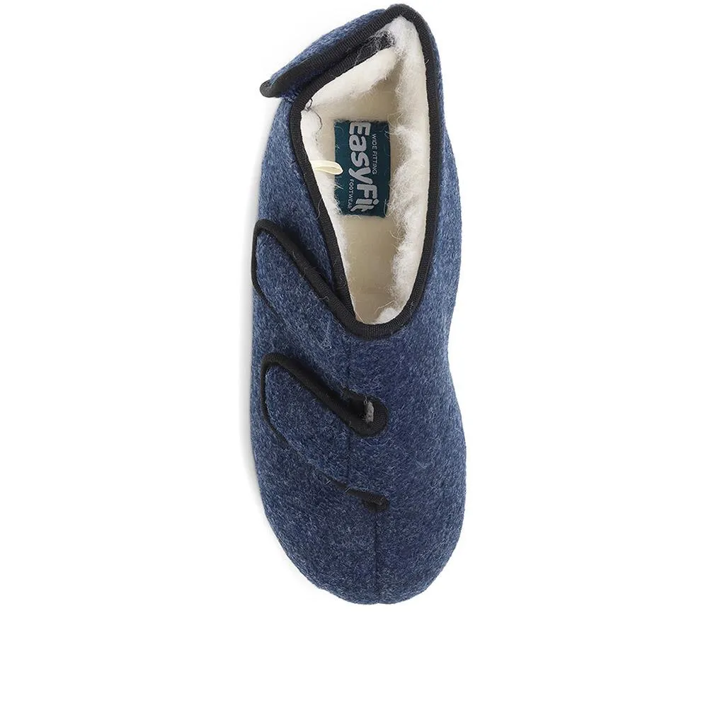 Extra Wide Fit Adjustable Slippers - ROBERT / 323 120