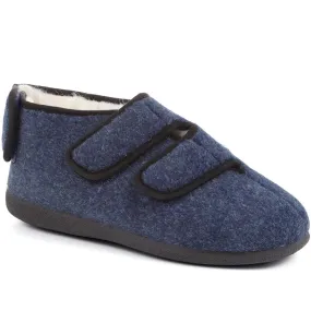 Extra Wide Fit Adjustable Slippers - ROBERT / 323 120