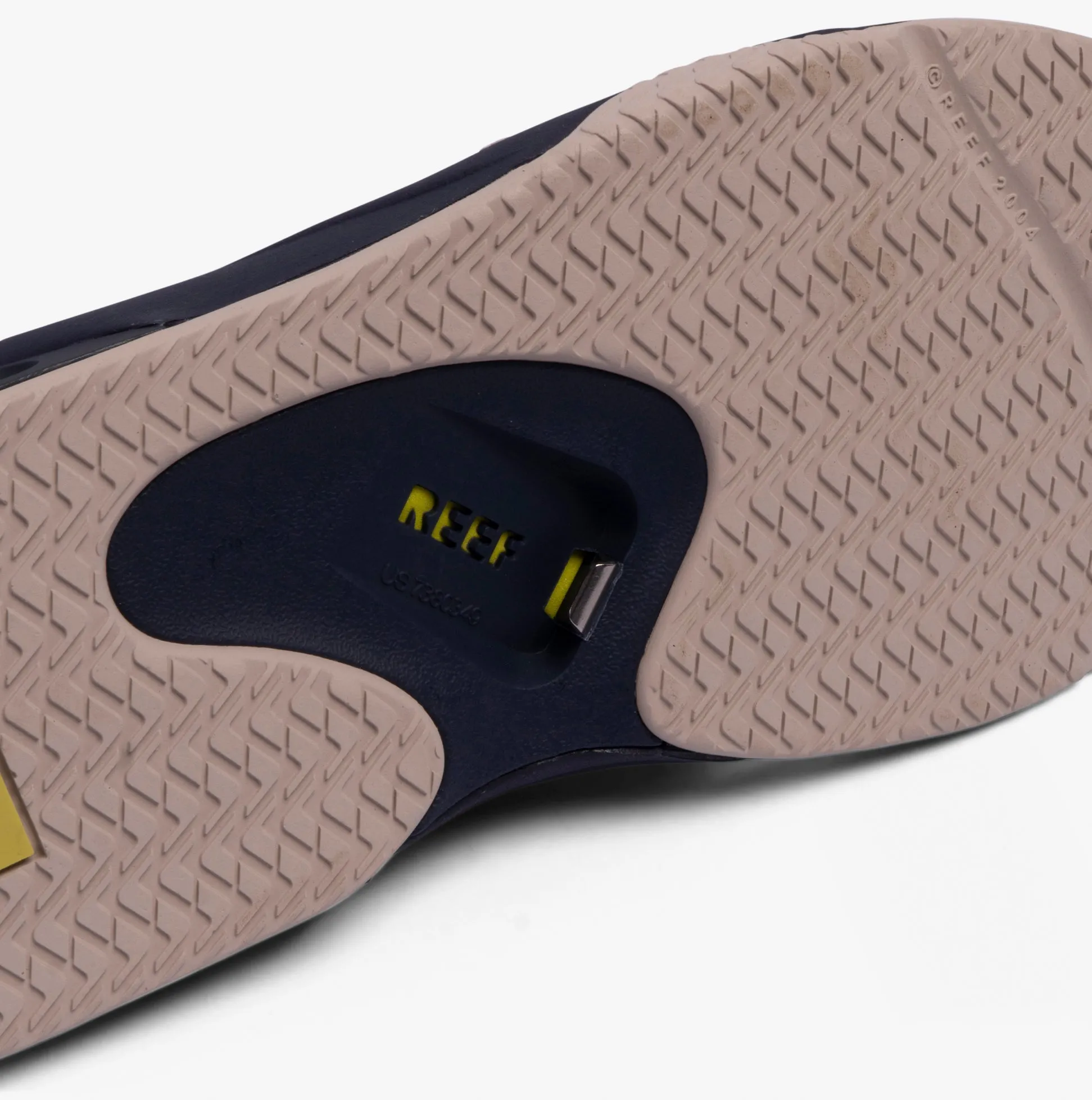 FANNING Mens Sandals Navy/Oak/Lime