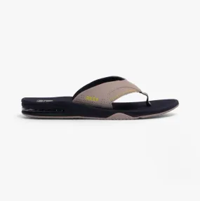 FANNING Mens Sandals Navy/Oak/Lime