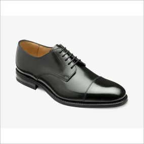 Loake 305 Black Leather Calf Toe Cap@