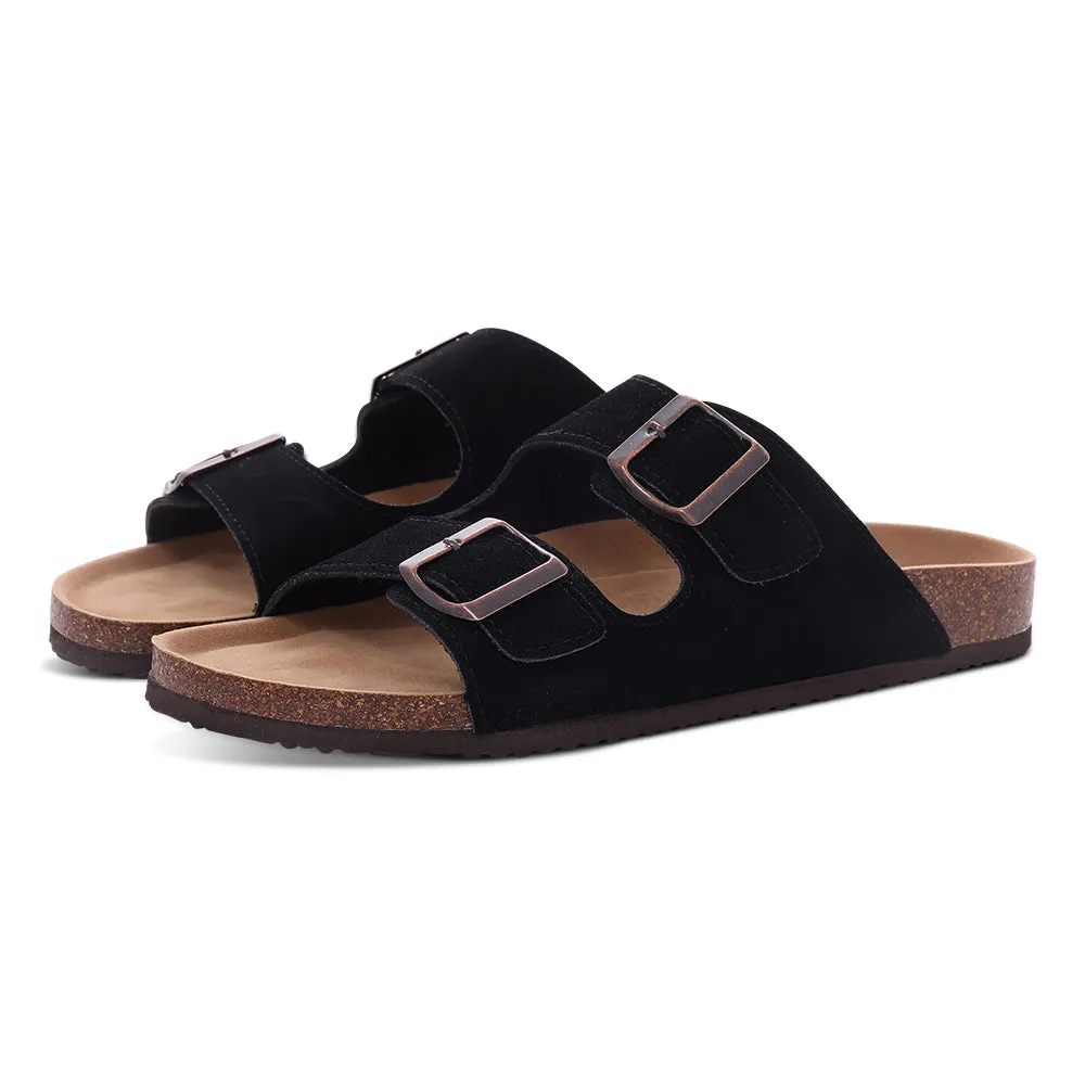 Lucas – Unisex Suede Platform Slippers with Arch Support for Outdoor Comfort