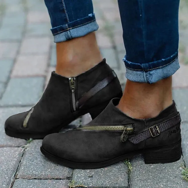 MARY™ RETRO AUTUMN ORTHOPEDIC ANKLE BOOTS
