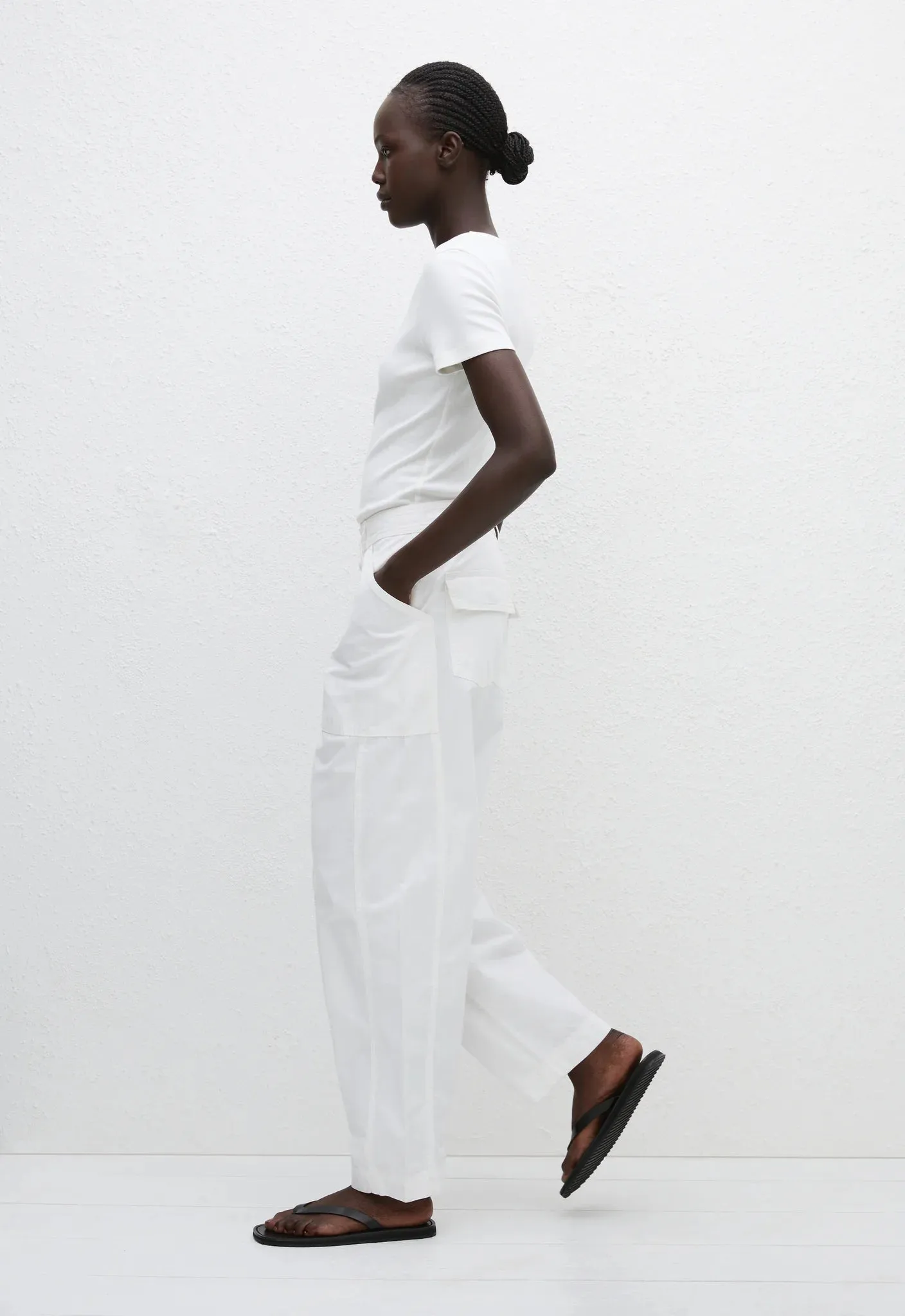 Matteau Relaxed Cargo Pant in Chalk