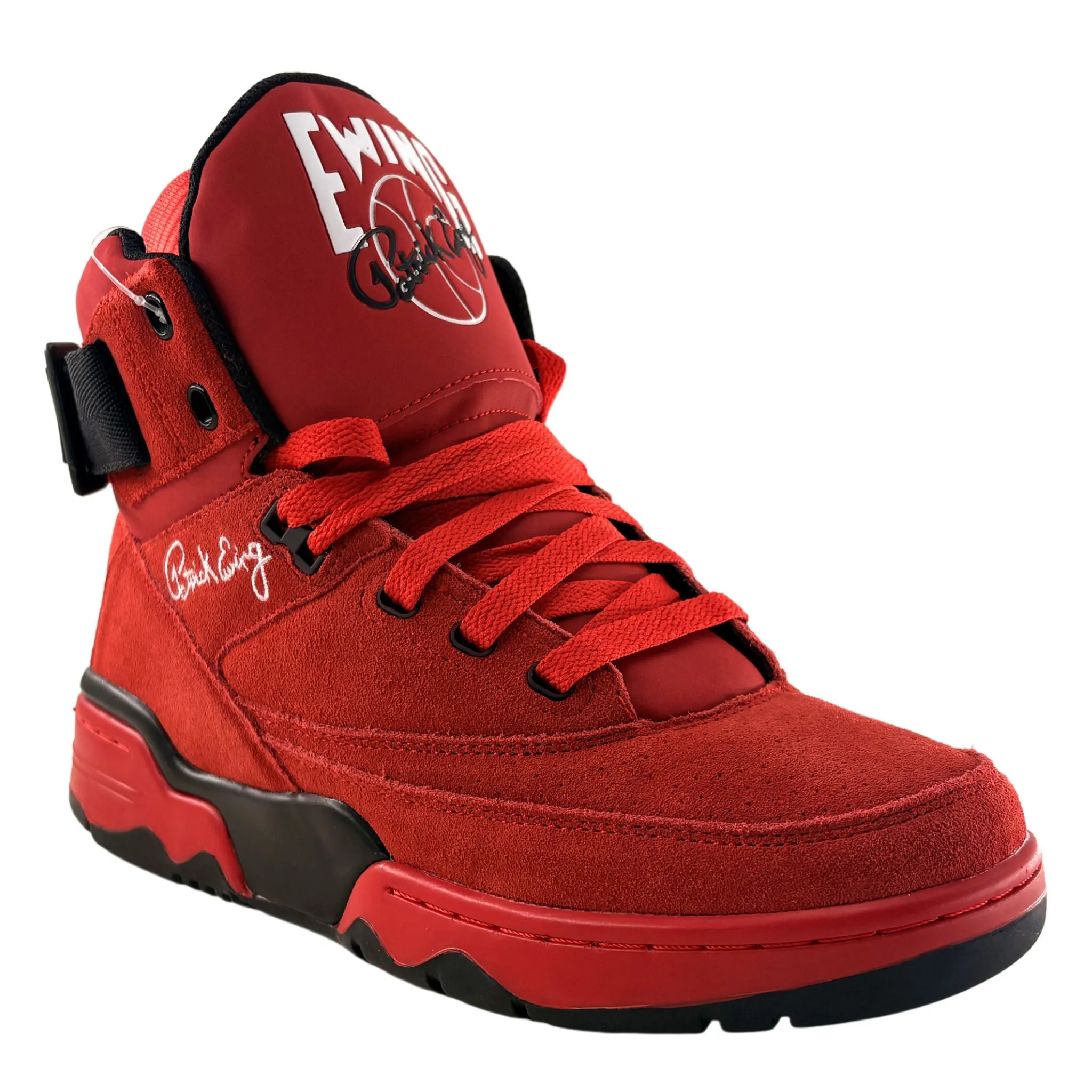 Patrick Ewing Athletics Men's 1EW90013-601 33 HI OG Red Black White Basketball Shoes