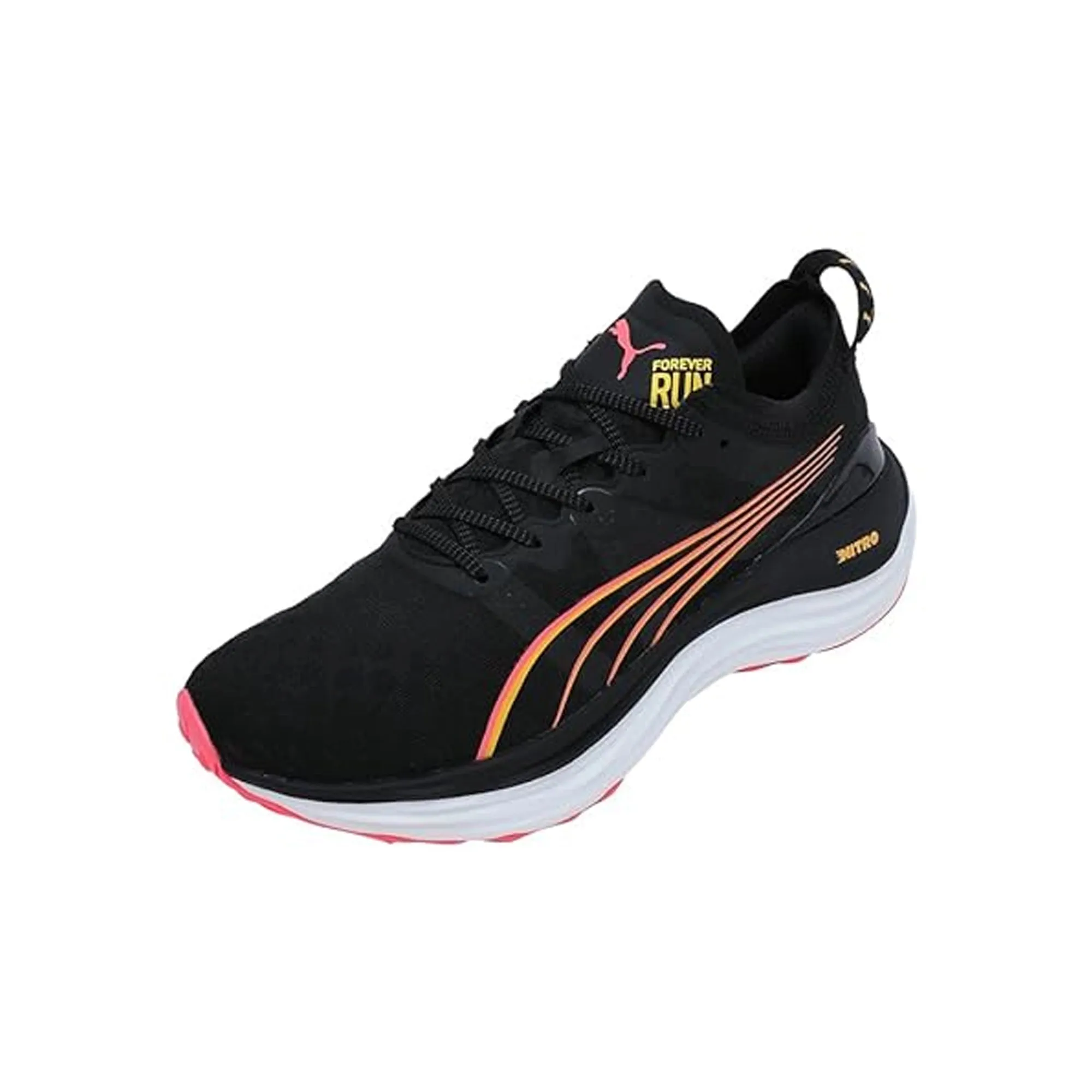 Puma Forever Run NITRO™ Women's Running Shoes (Black-Sunset Glow-Sun Stream) 37775819