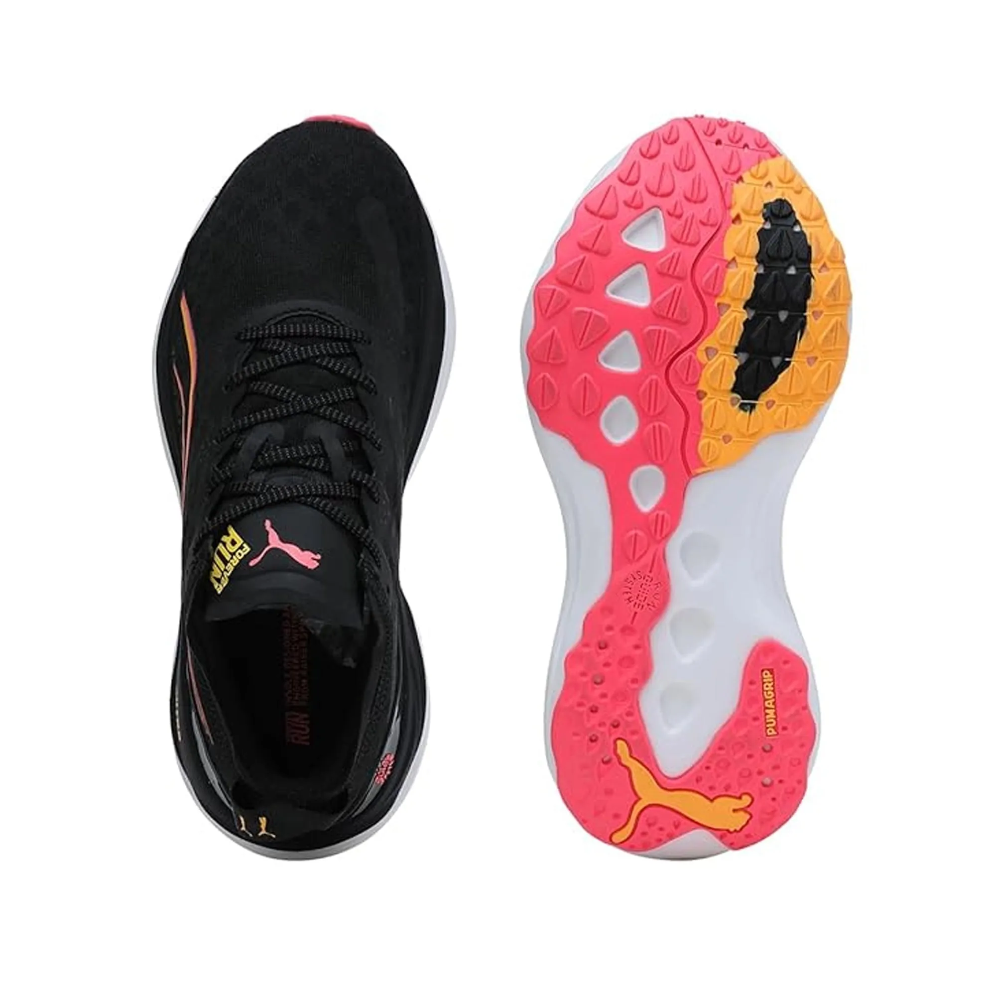 Puma Forever Run NITRO™ Women's Running Shoes (Black-Sunset Glow-Sun Stream) 37775819