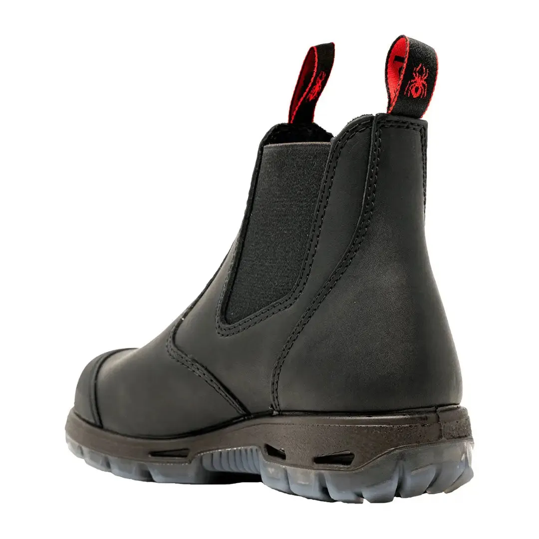 Redback Bobcat HD Safety Boots with Scuff Cap Black