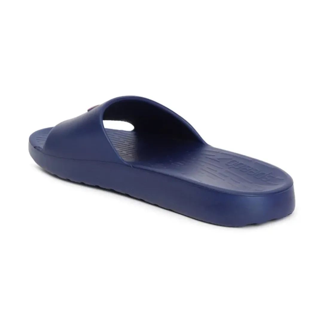 Speedo Men's Single Color Slides - Ammonite & Fed Red