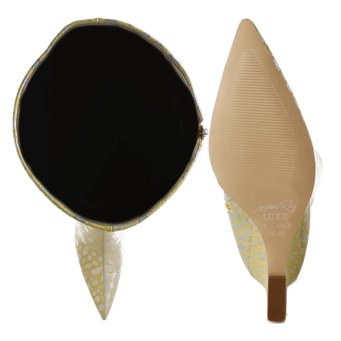 Tear Shaped Faux Leather Boots