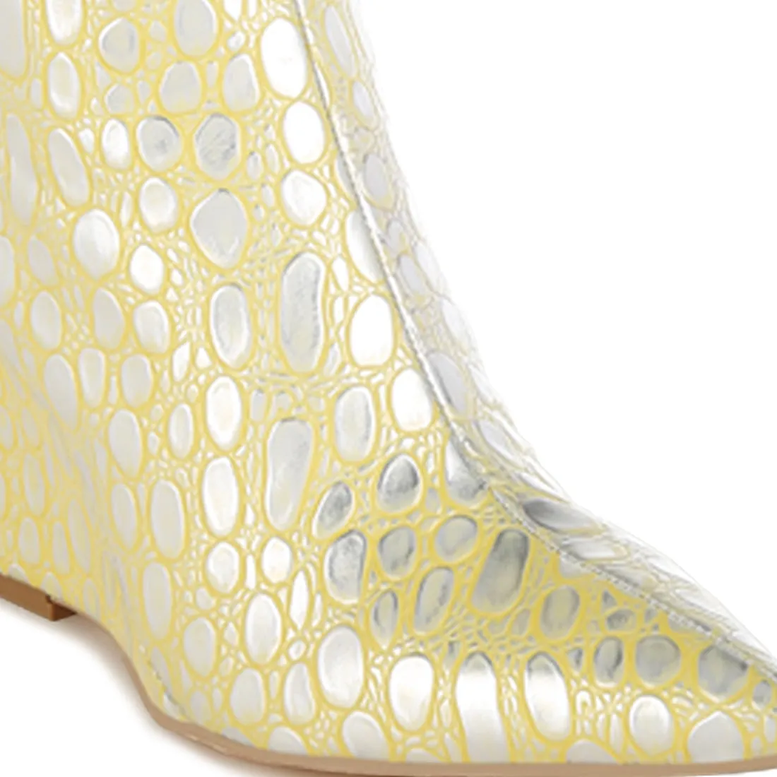 Tear Shaped Faux Leather Boots