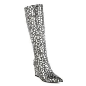 Tear Shaped Faux Leather Boots