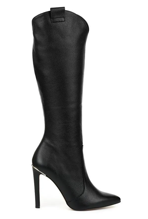 Valencia™ - Luxe Heeled Knee-High Boot